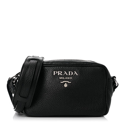 Prada Vitello Daino Mini Camera Crossbody Black 1 of 13