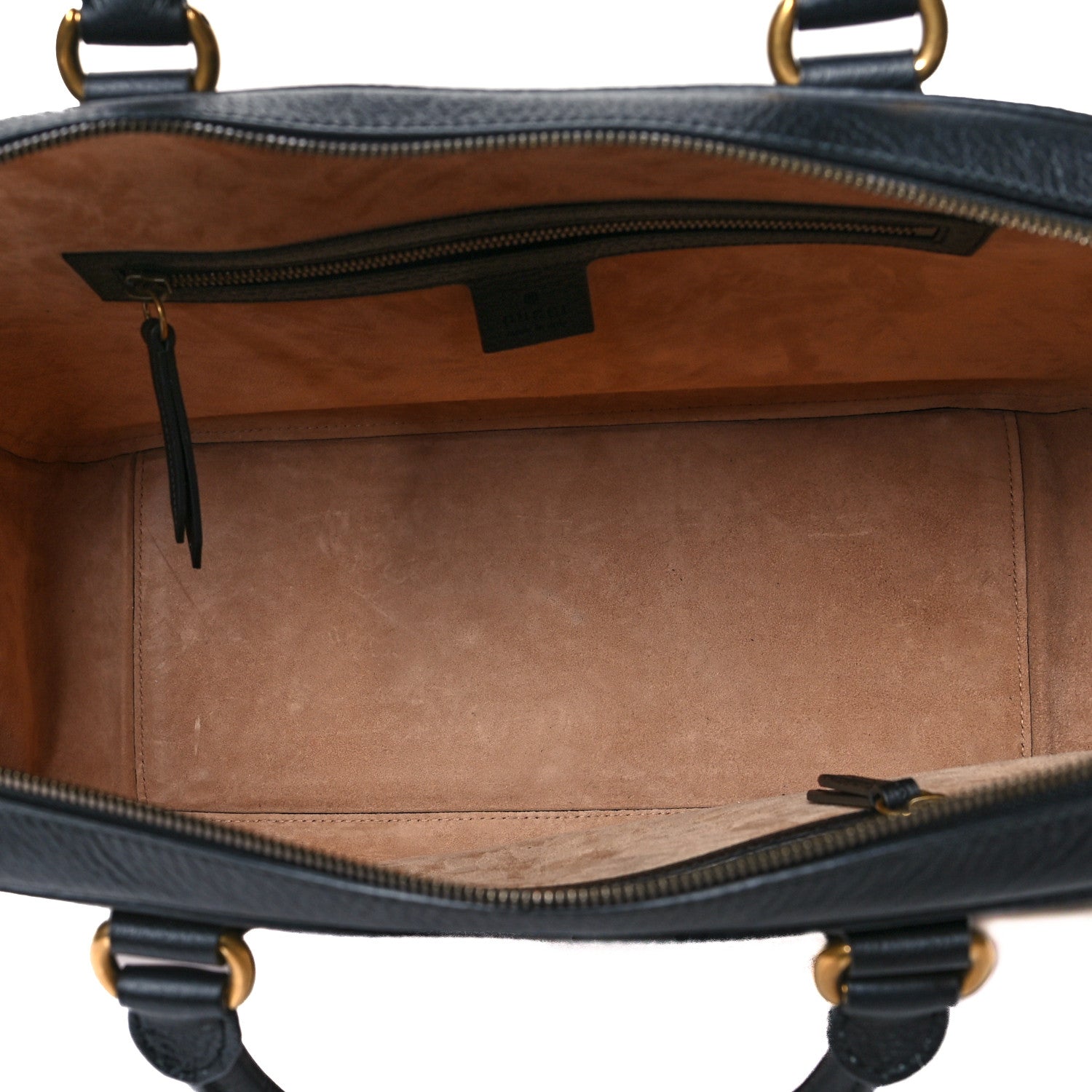 Gucci Calfskin Kingsnake Print Duffle Black 5 of 11