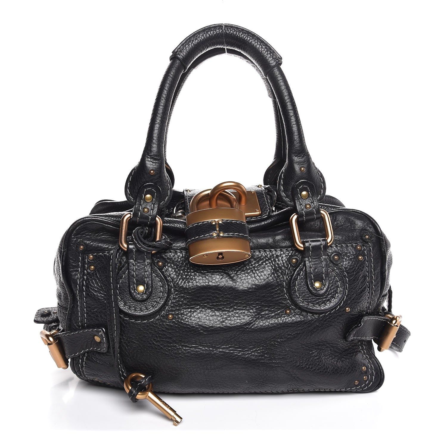 Chloe Calfskin Small Paddington Satchel Black 1 of 7