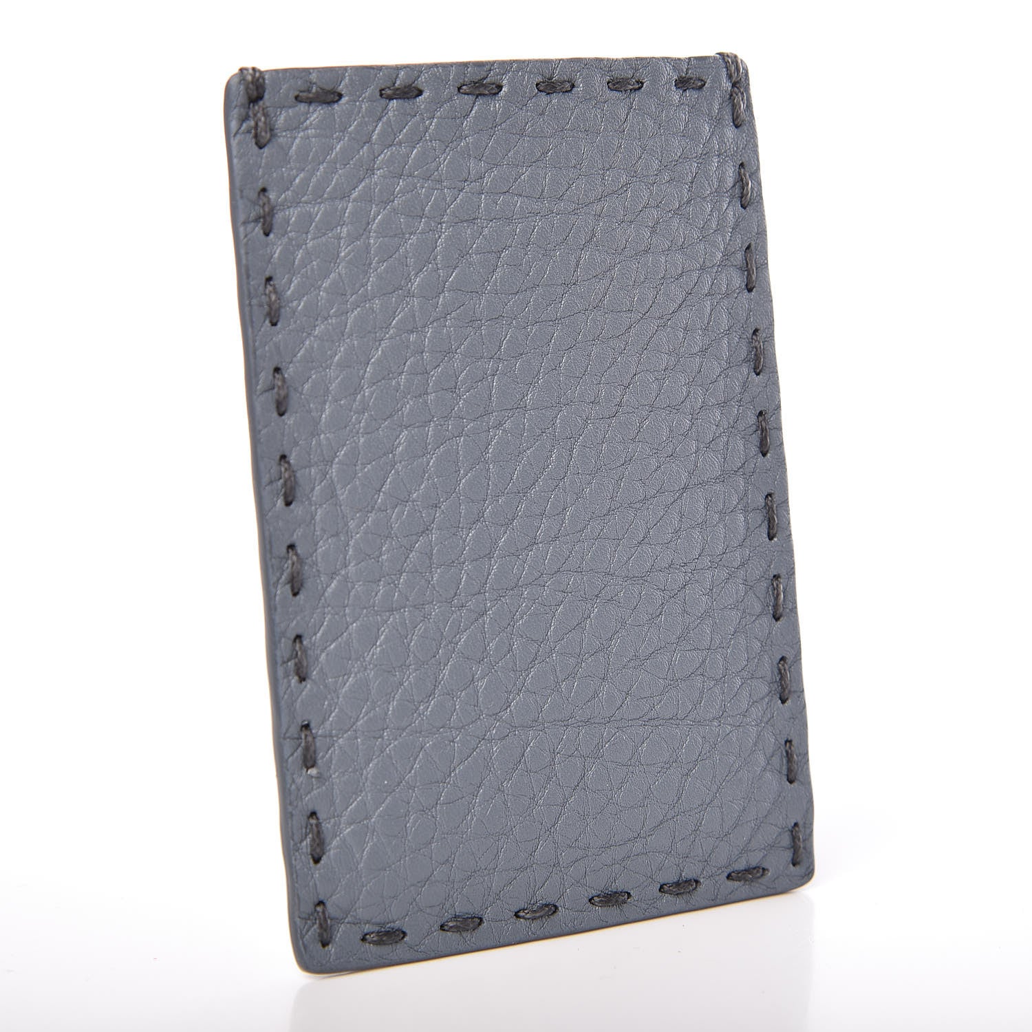 Fendi Calfskin Romano Selleria Private Suites Card Holder Blue 3 of 6