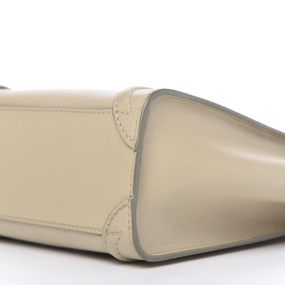 Celine Satin Calfskin Nano Luggage Sand 7 of 9