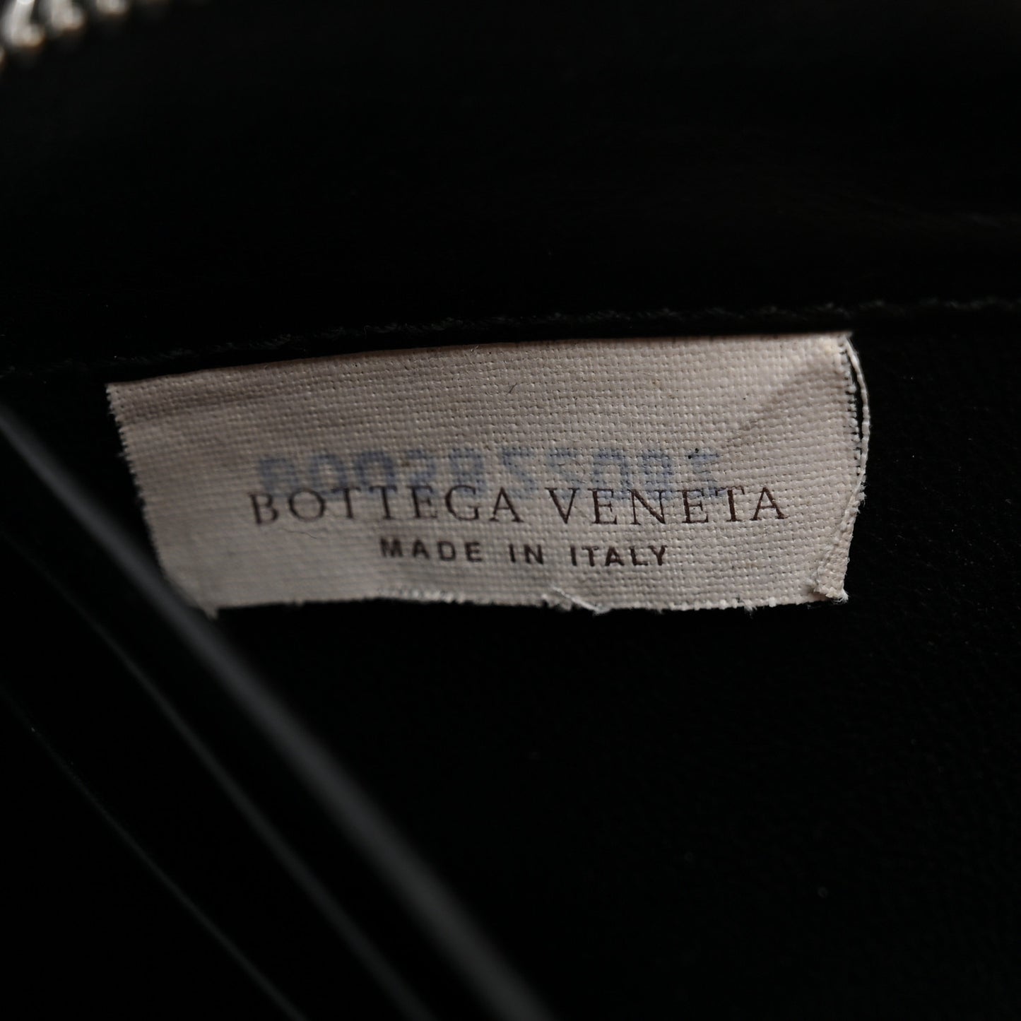 Nappa Intrecciato Zip Around Wallet Black