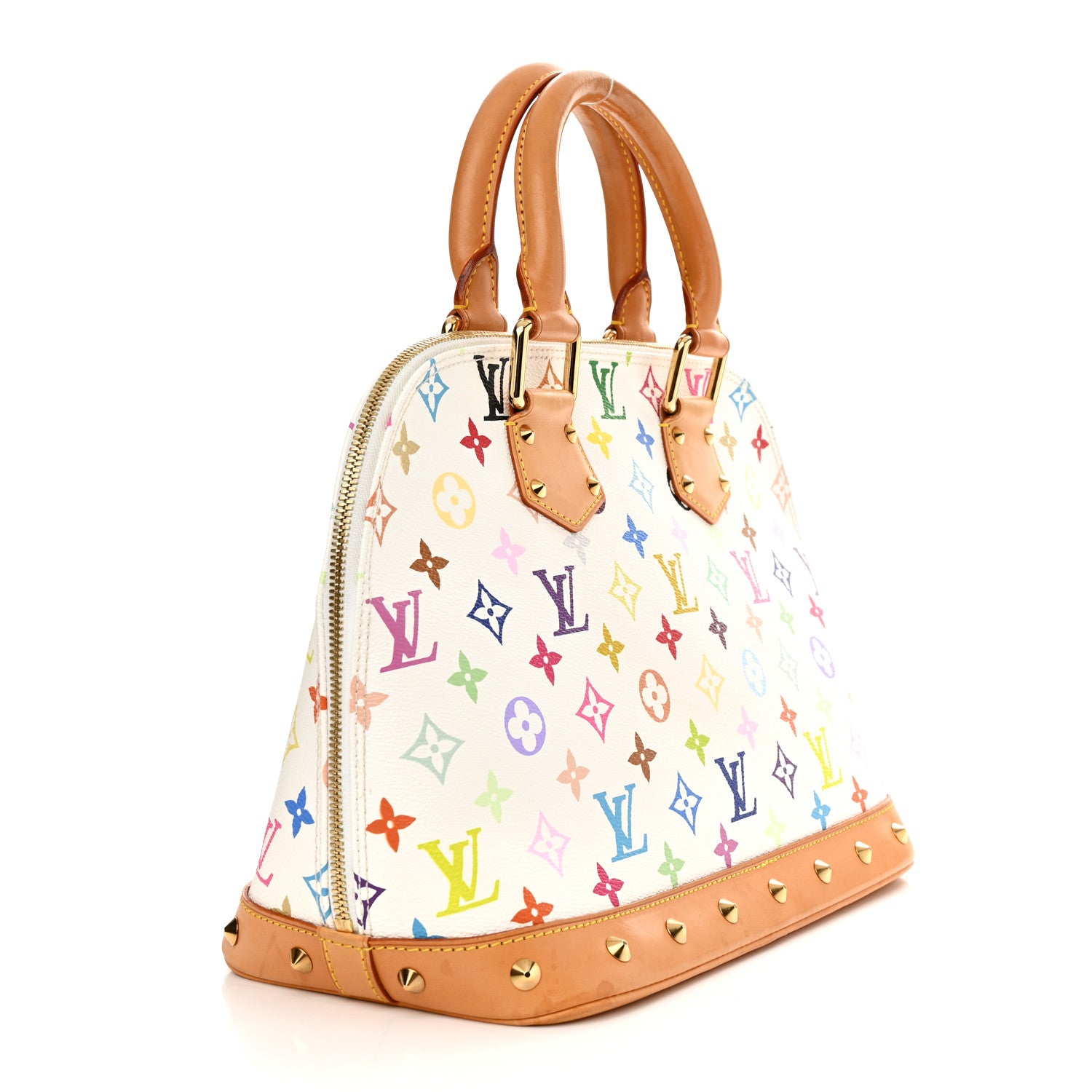 Louis Vuitton Monogram Multicolor Alma White 3 of 9