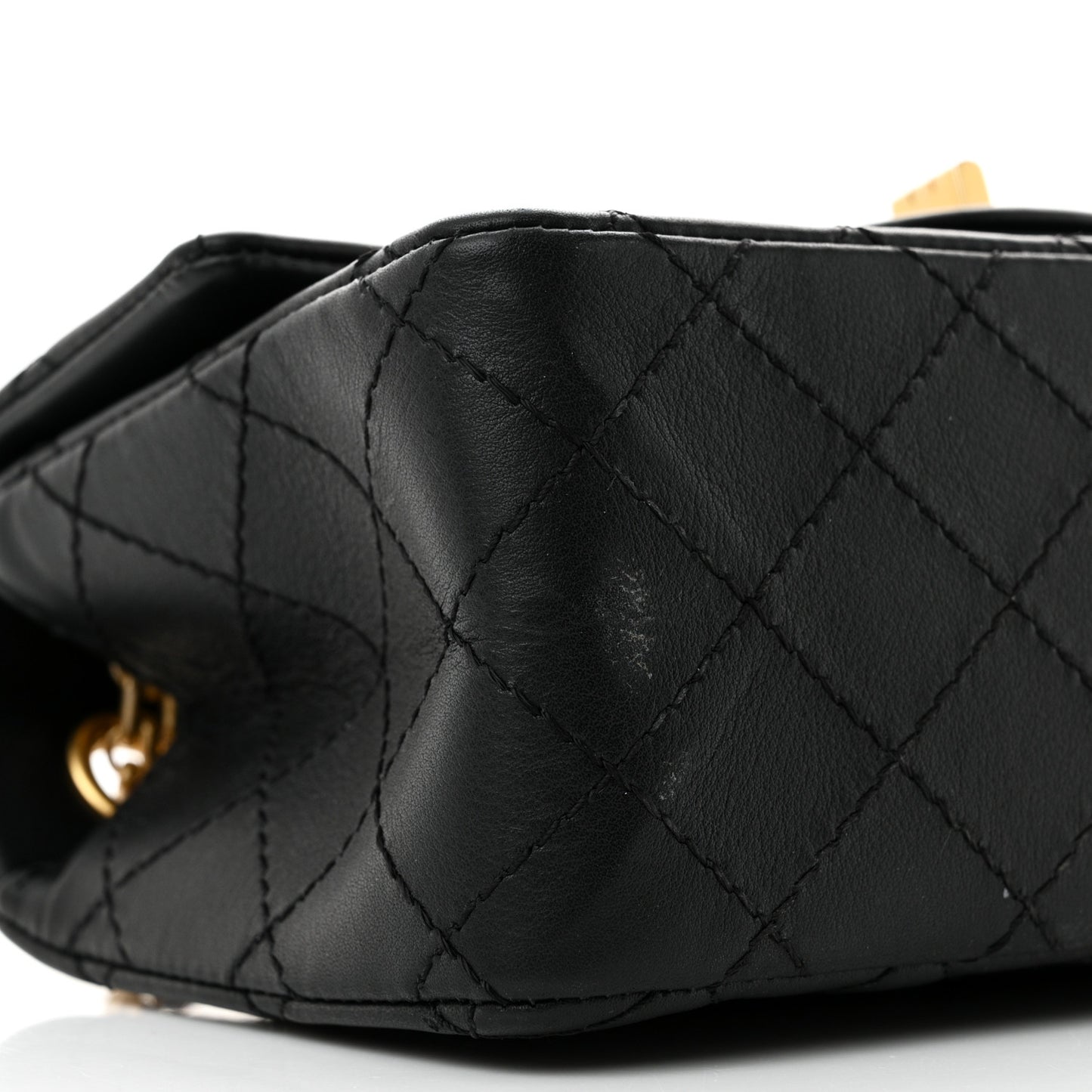Calfskin Quilted 2.55 Reissue Mini Flap Black