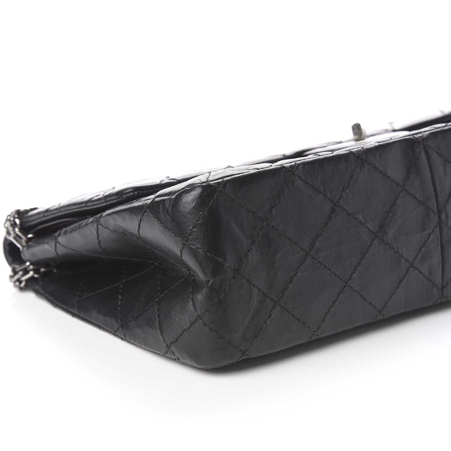 Aged Calfskin Quilted 2.55 Reissue 226 Flap Black