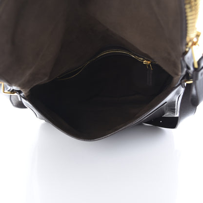 Tom Ford Pebbled Calfskin Large Jennifer Dark Brown 5 of 15