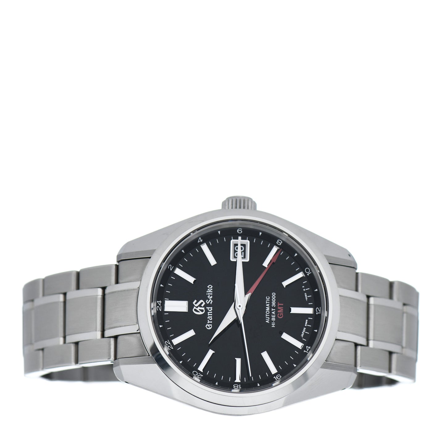 Stainless Steel 40mm Mechanical High-Beat 36000 GMT Automatic Watch Black SBGJ203