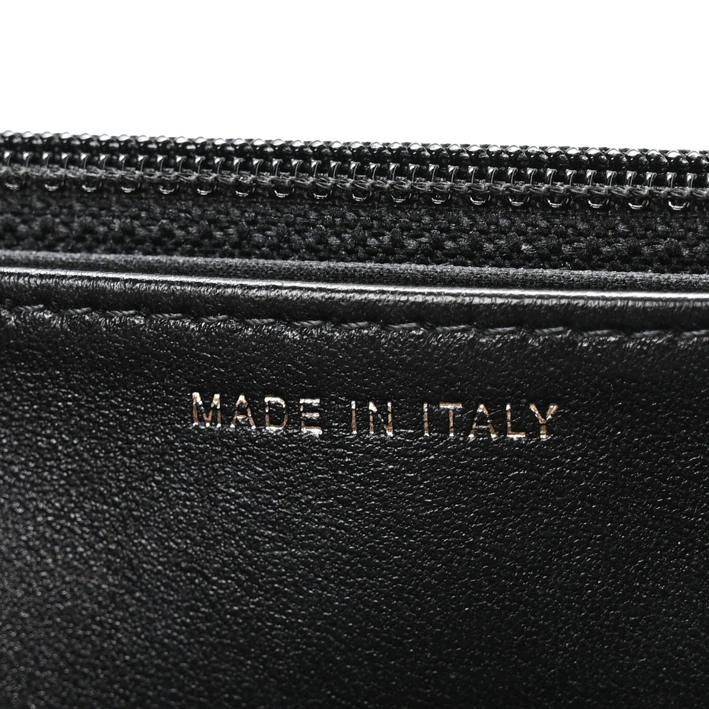 Lambskin Quilted Trendy CC Wallet On Chain WOC Black