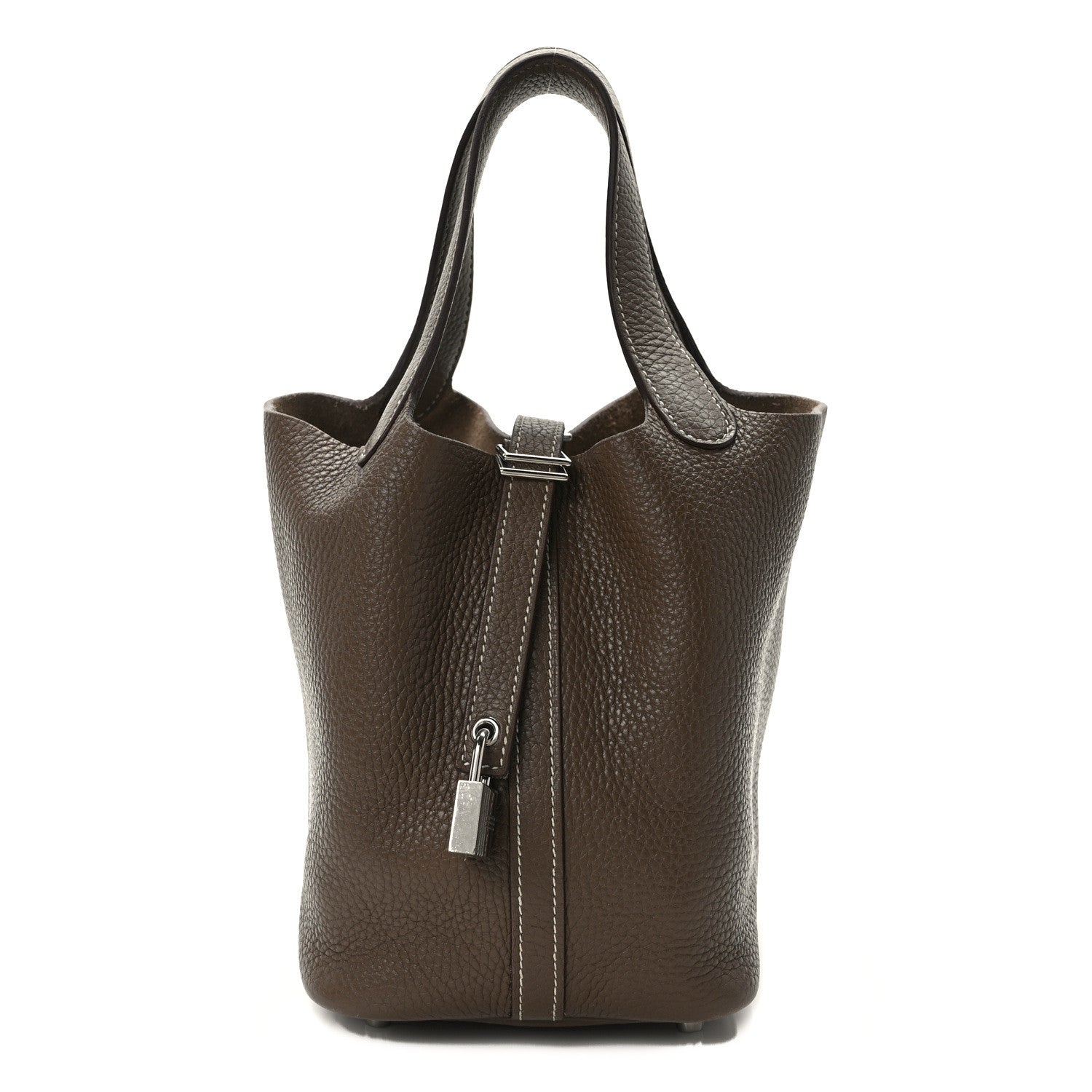 Hermes Taurillon Clemence Picotin Lock 18 PM Etoupe 1 of 12