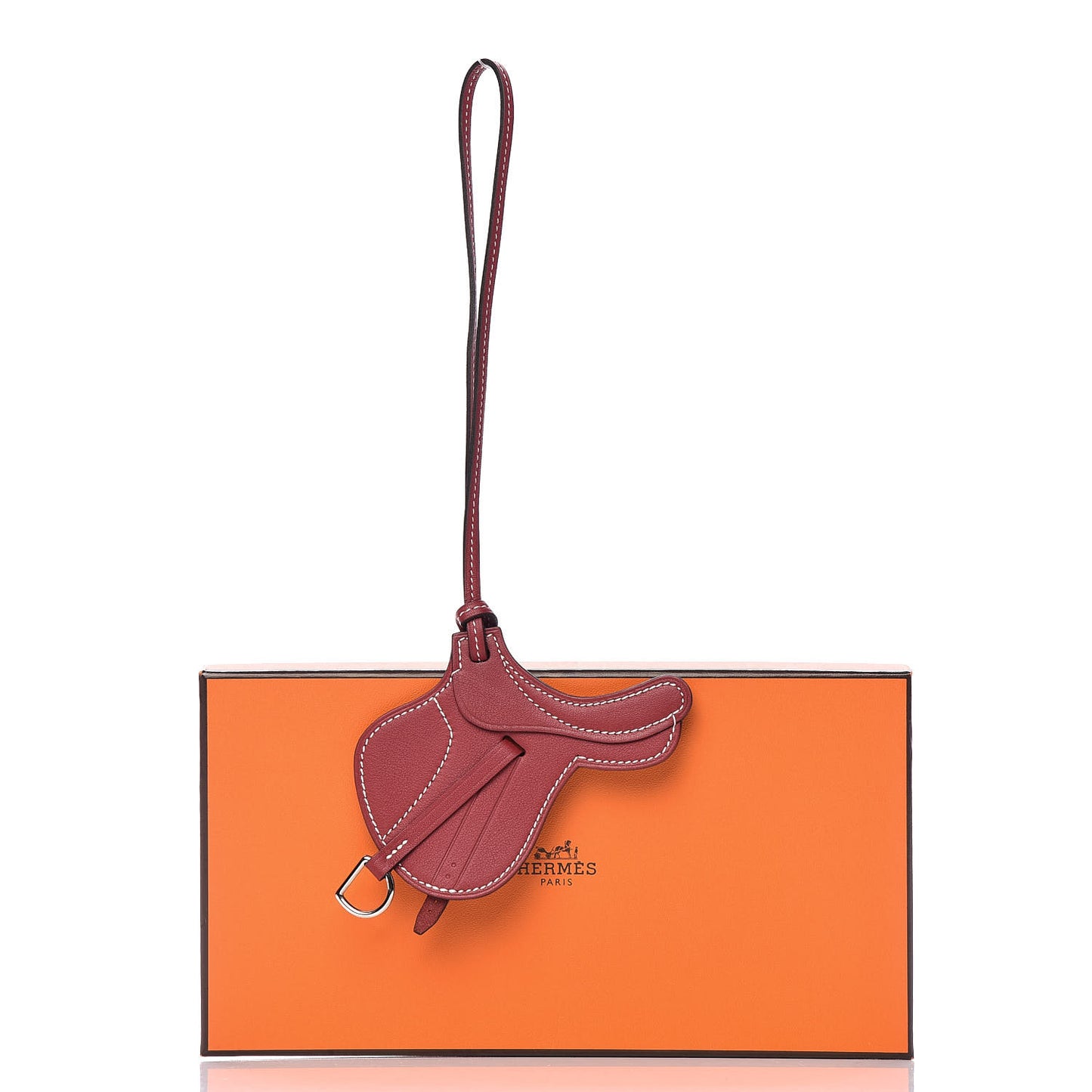 Swift Paddock Selle Horse Saddle Bag Charm Rouge Grenat