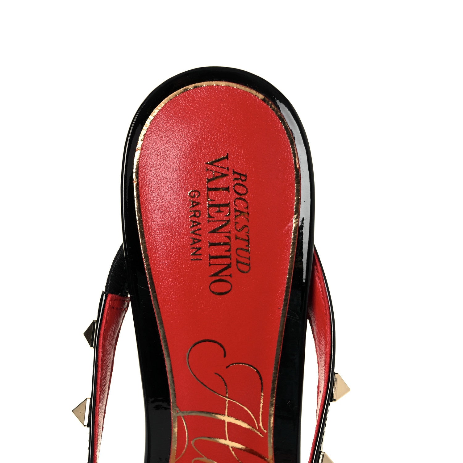 Valentino Garavani Patent Mesh Rockstud Alcove 60mm Mules 38 Black 7 of 8