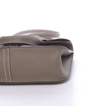 Hermes Taurillon Clemence Halzan 25 Etoupe 11 of 12