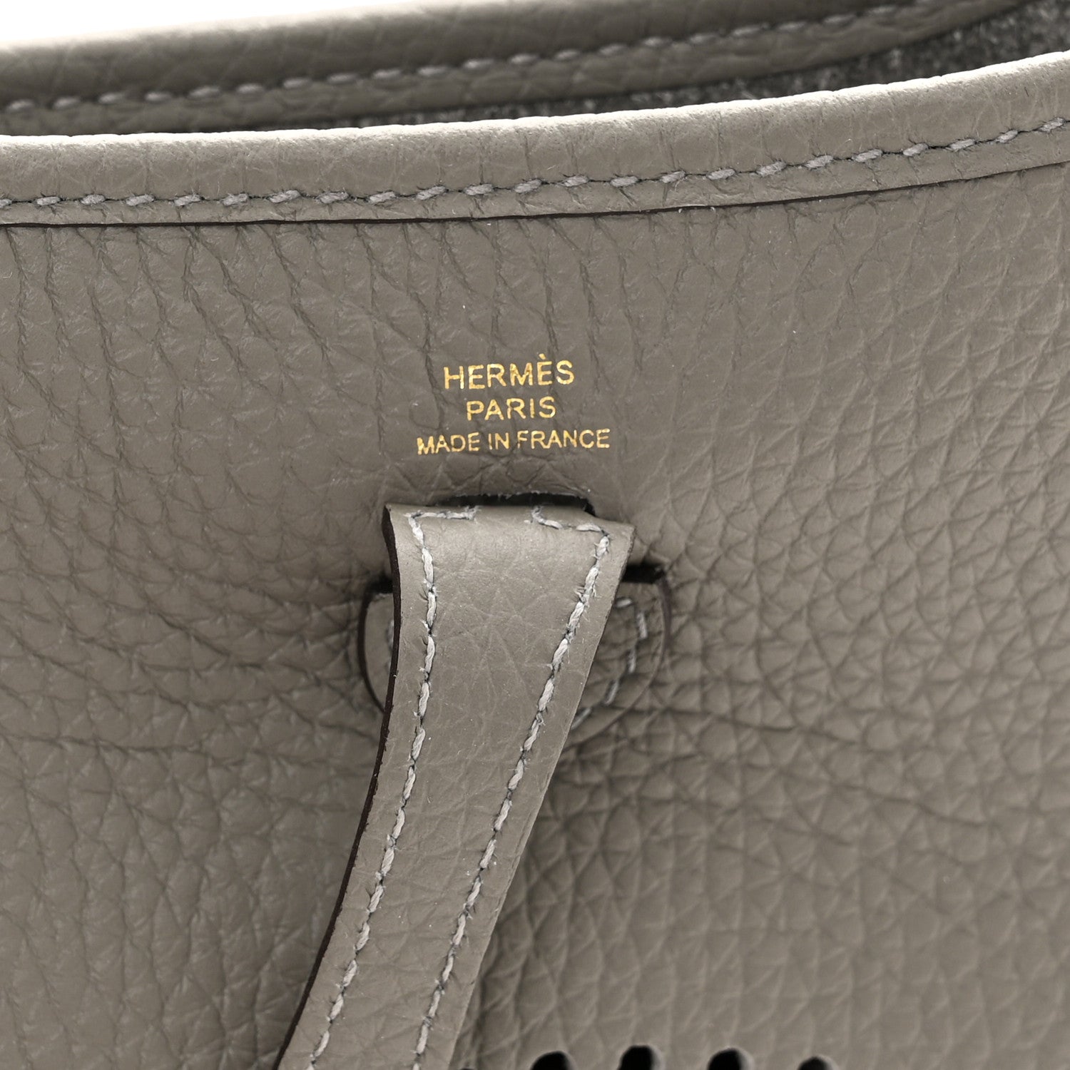 Hermes Taurillon Clemence Evelyne TPM Etain 6 of 10