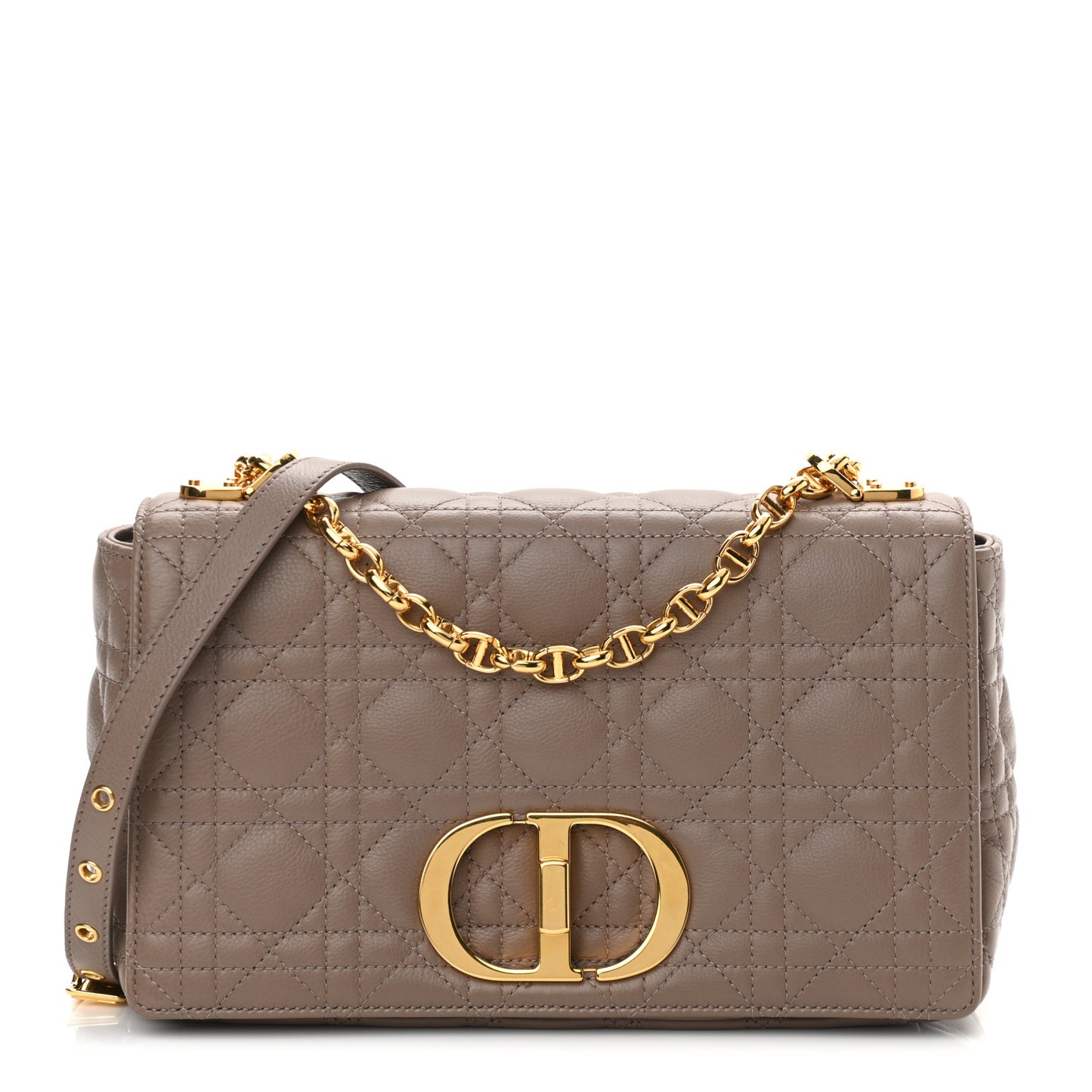 Lambskin Cannage Medium Caro Bag Warm Taupe