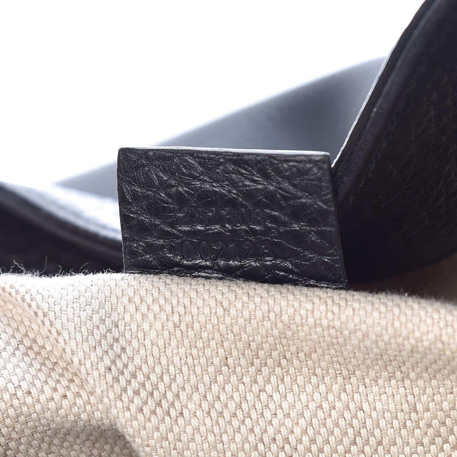 Gucci Pebbled Calfskin Large Soho Shoulder Bag Black 7 of 12
