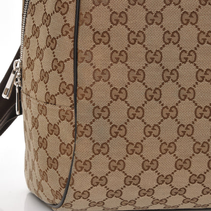 Gucci GG Monogram Travel Backpack Dark Brown 7 of 9