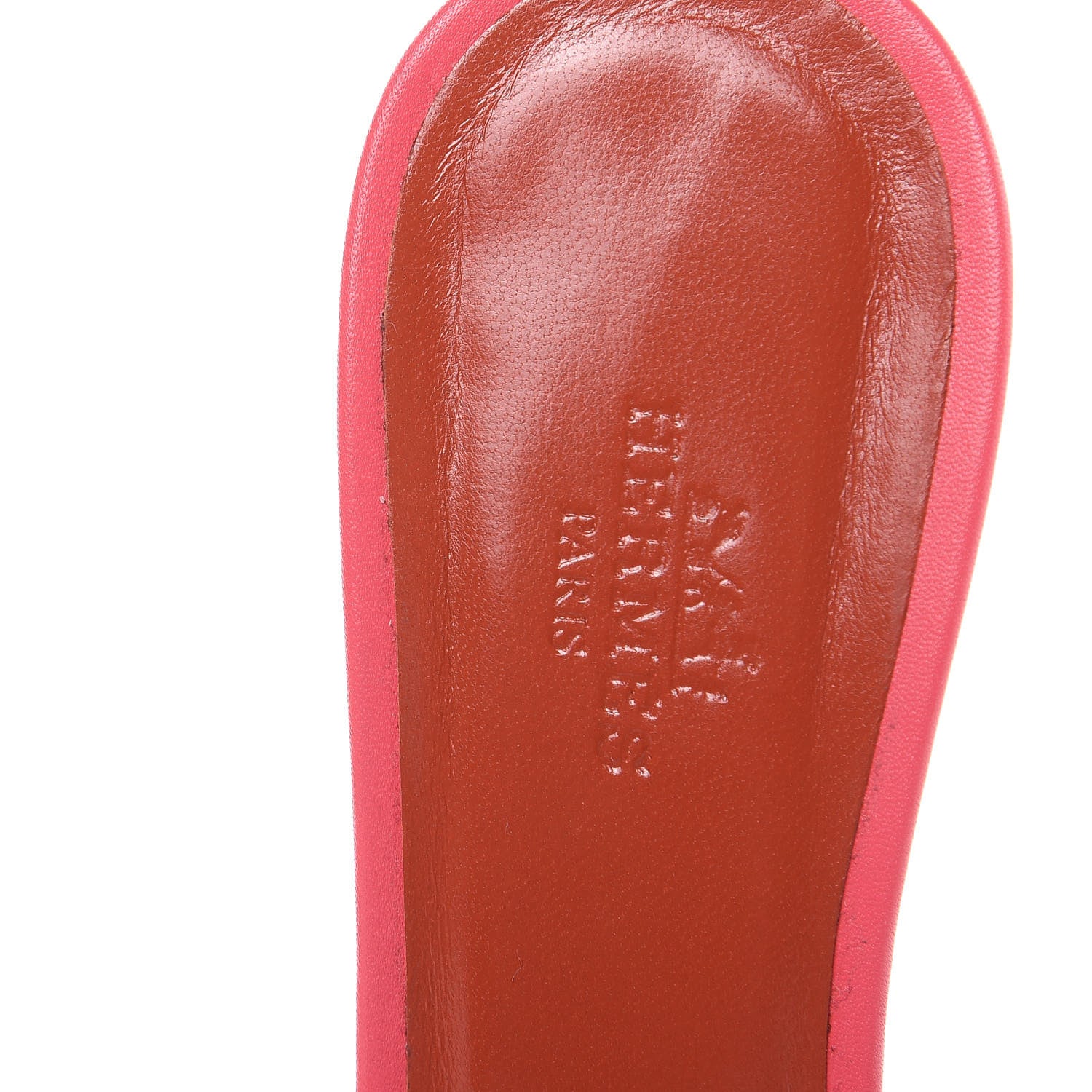 Hermes Calfskin Oasis Sandals 36 Fuschia Orange Brulee 9 of 10