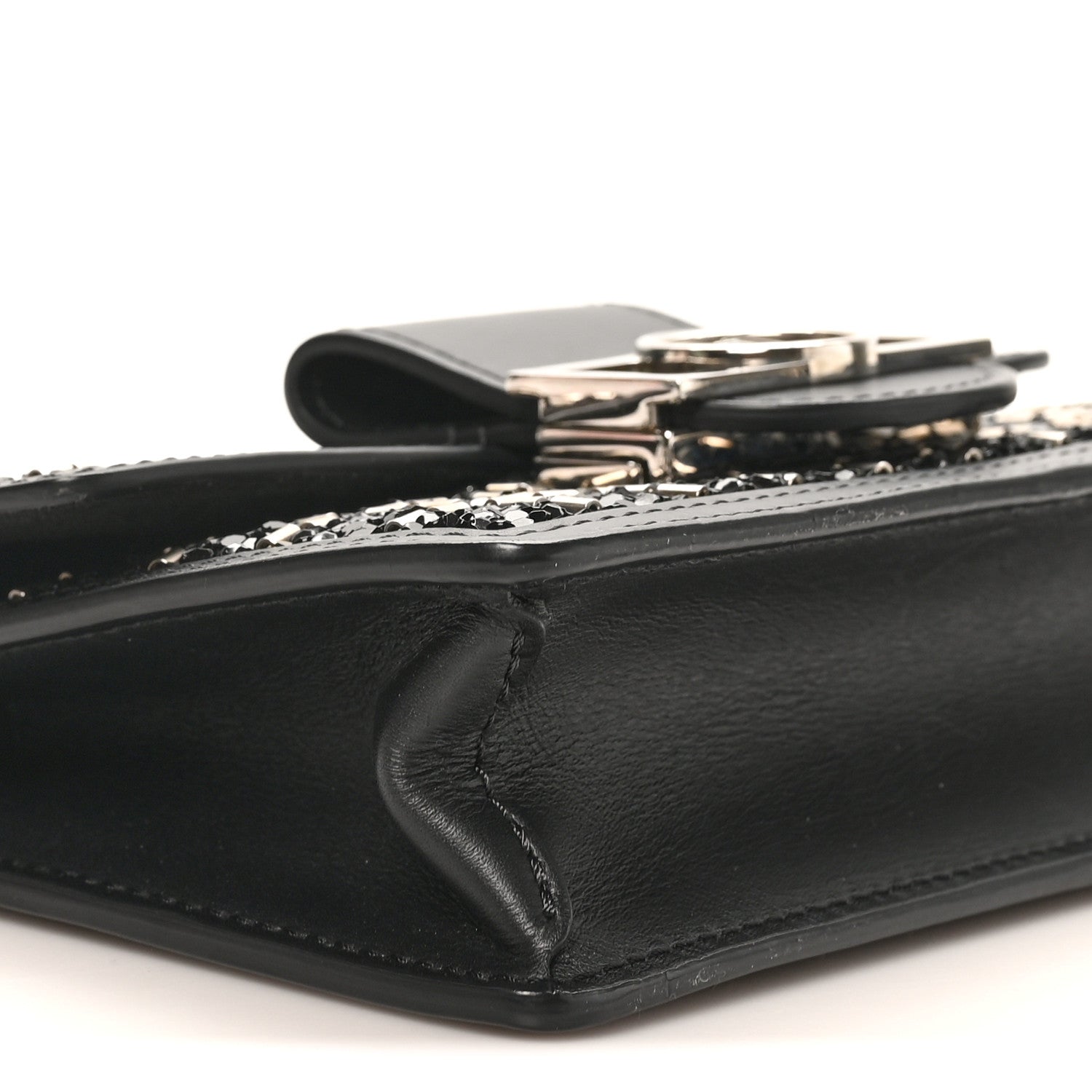 Louis Vuitton Tweed Sequin Dauphine Minaudiere Black 8 of 9