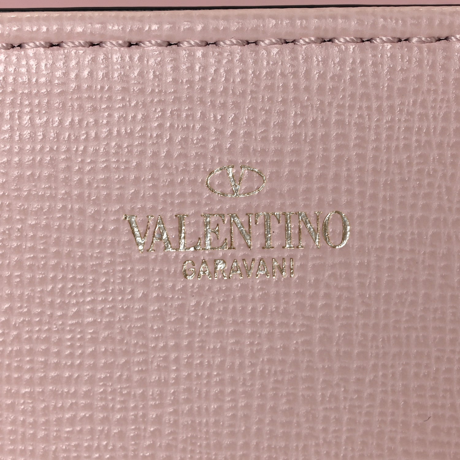 Valentino Garavani Grainy Calfskin VLogo Stud Sign Shoulder Bag Rose Quartz 7 of 7