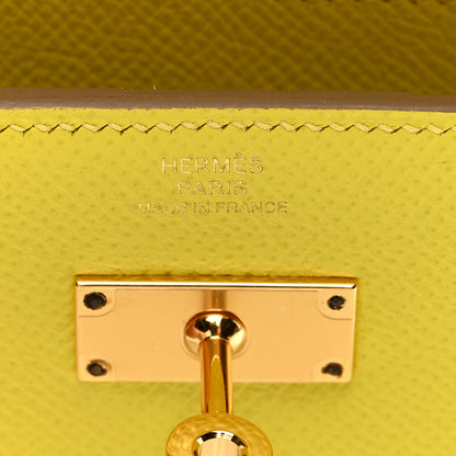 Hermes Epsom Medium Kelly Wallet Lime 6 of 6