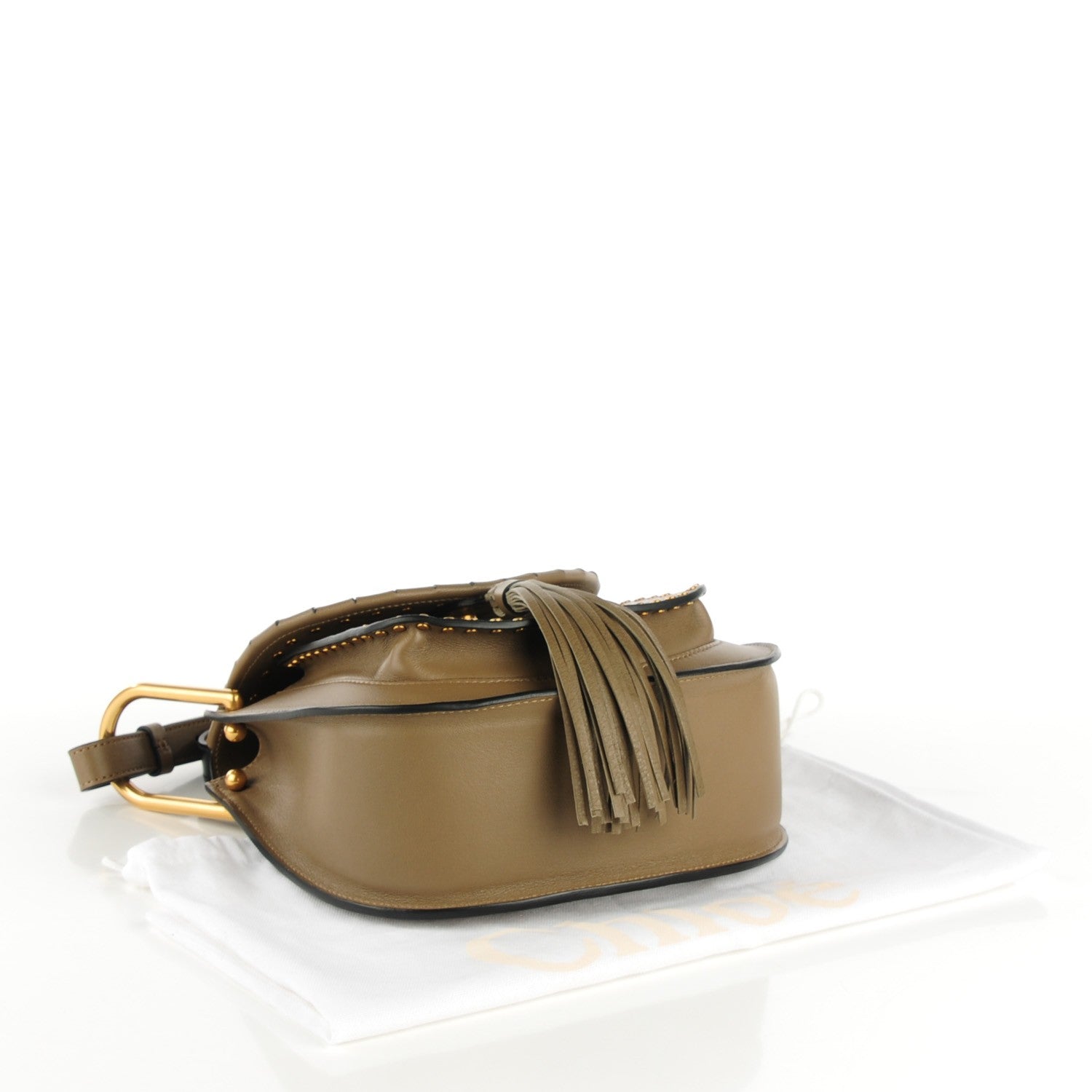 Chloe Calfskin Small Hudson Shoulder Bag Merino Grey 4 of 8
