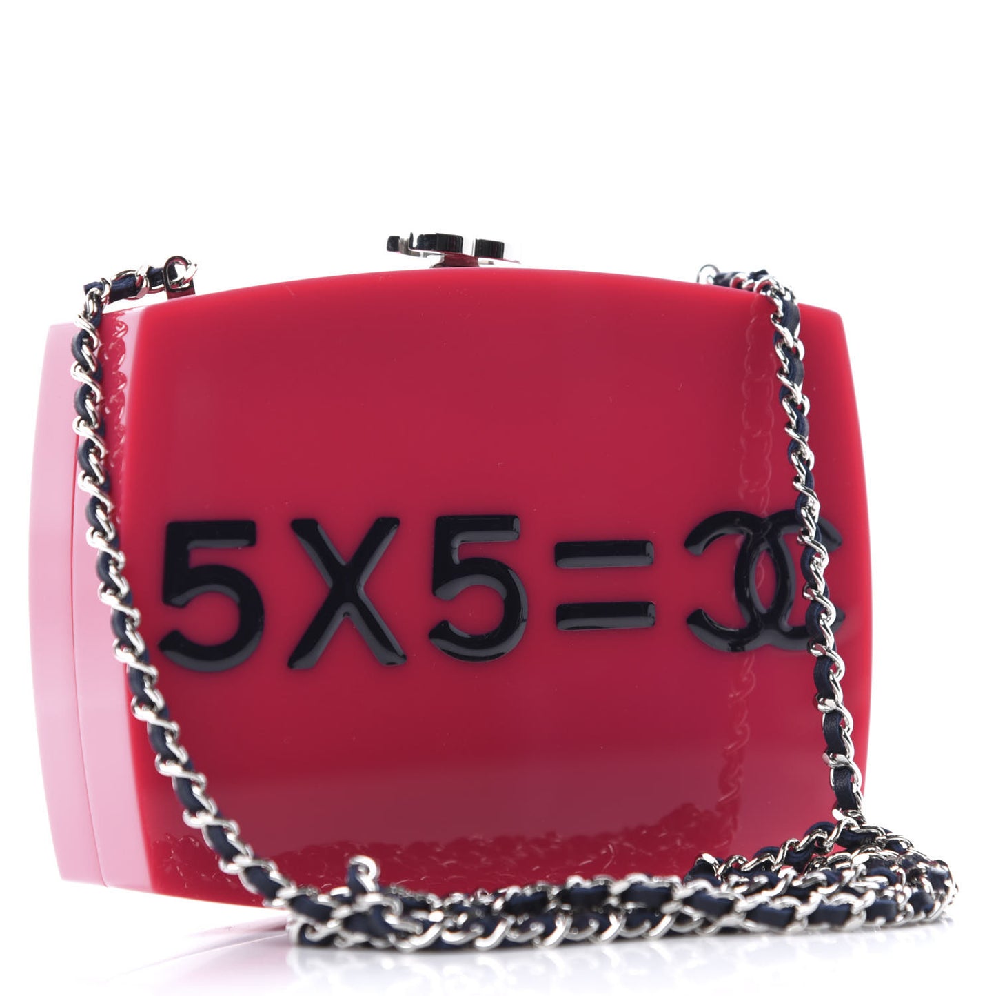 Plexiglass Evening In The Street 5x5=CC Small Clutch Fuchsia