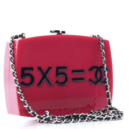 Chanel Plexiglass Evening In The Street 5x5=CC Small Clutch Fuchsia 3 of 7