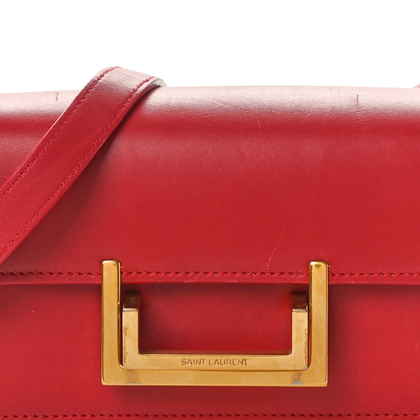 Calfskin Small Classic Lulu Bag Red