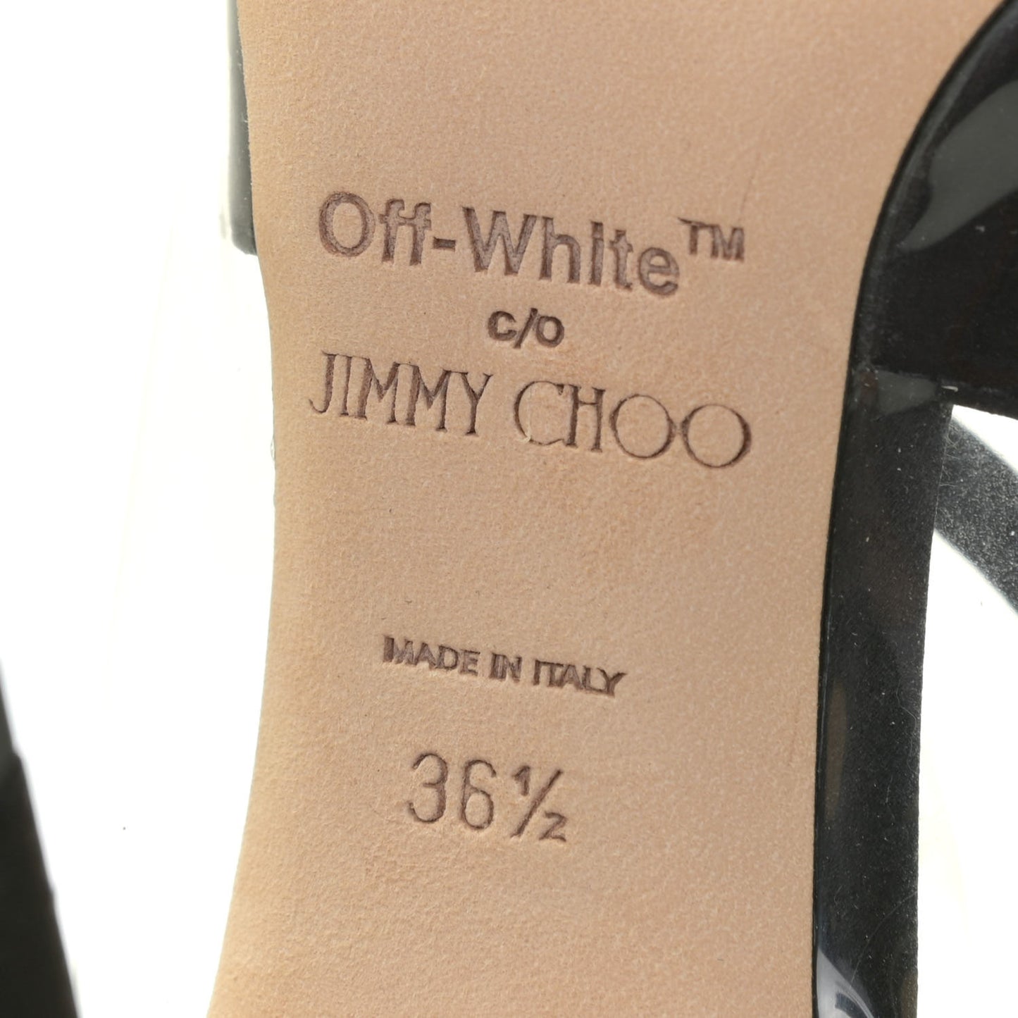 x OFF-WHITE Satin TPU Claire 100 Pumps 36.5 Black
