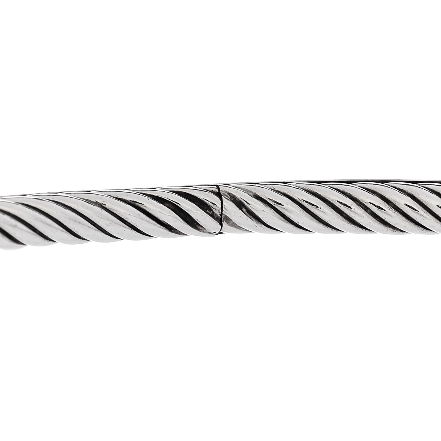 David Yurman Sterling Silver Classics Cable Bangle Bracelet 4 of 4
