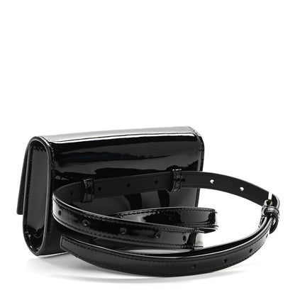Saint Laurent Patent Monogram Kate Belt Bag Black 3 of 9