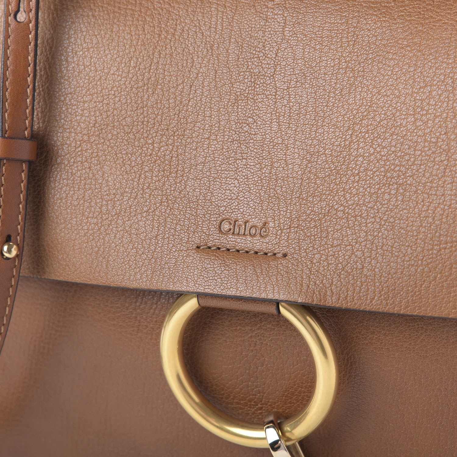 Chloe Goatskin Medium Faye Shoulder Bag Caramel 13 of 14