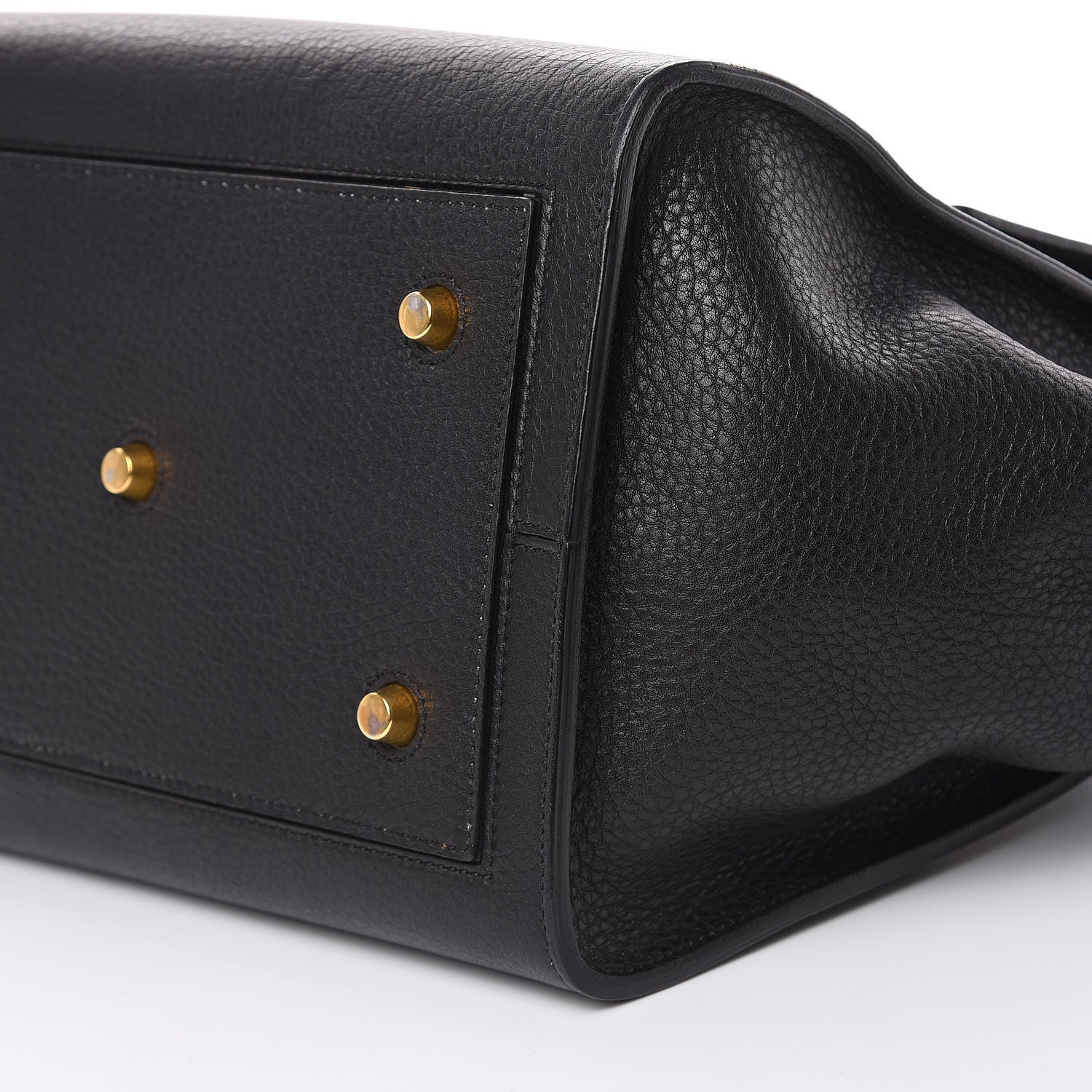 Celine Crisped Calfskin Medium Tie Knot Tote Black 8 of 17