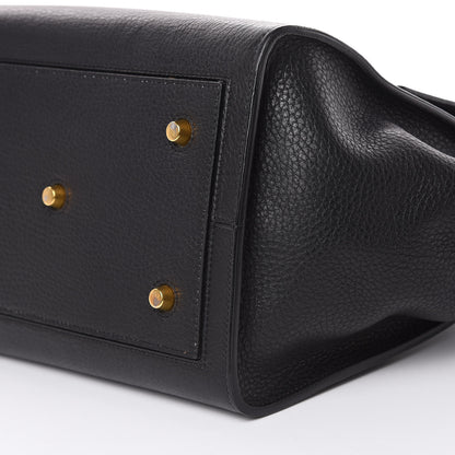 Celine Crisped Calfskin Medium Tie Knot Tote Black 8 of 17