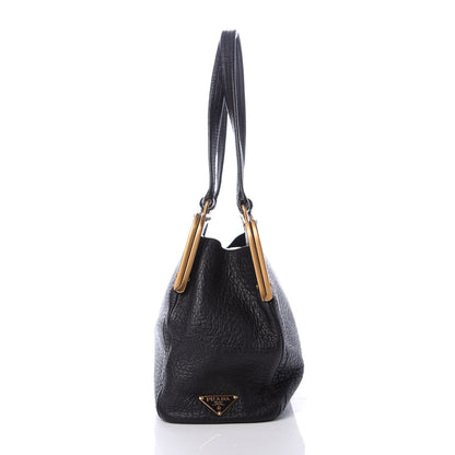 Prada Cervo Antik Frame Bag Black 9 of 9