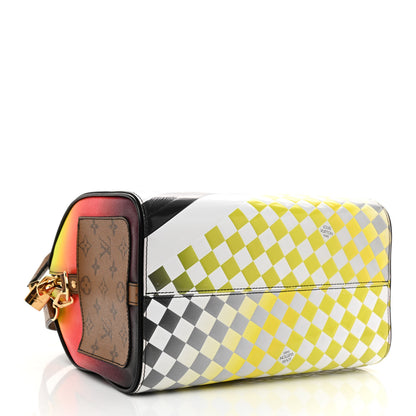 Louis Vuitton Epi Reverse Monogram Damier Race Speedy Bandouliere 30 Black Yellow 3 of 8