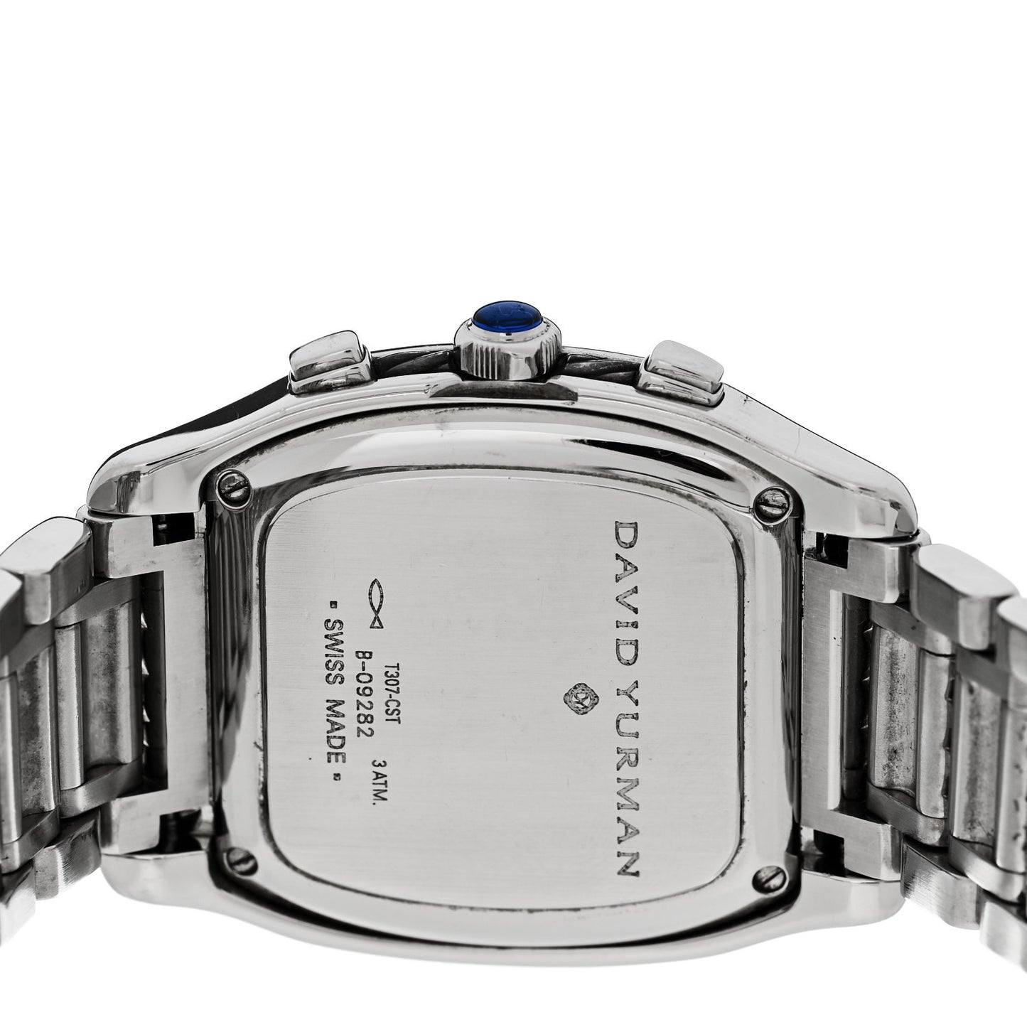Stainless Steel Diamond Bezel Blue Mother of Pearl 35mm Thoroughbred Chronograph Quartz Watch