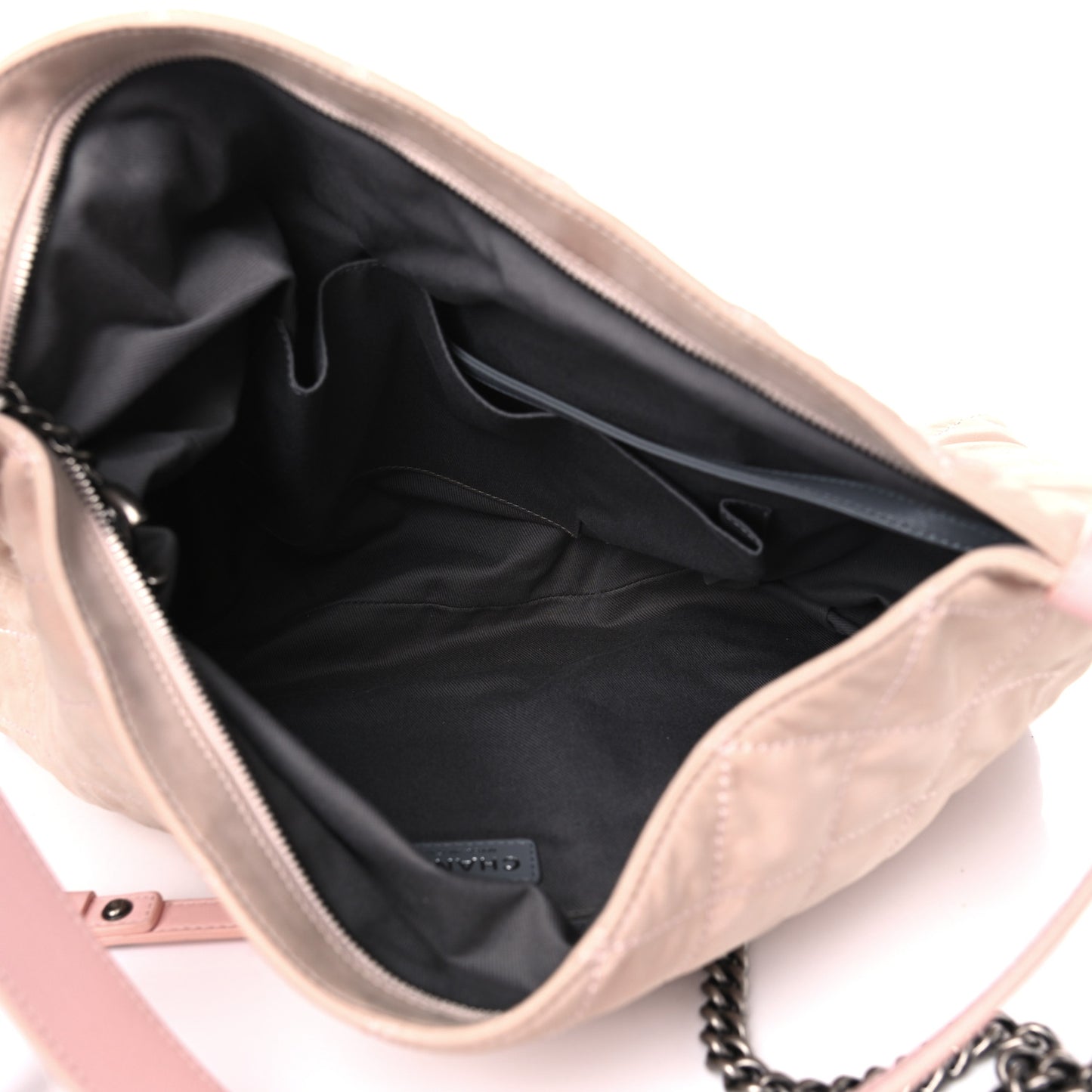 Iridescent Calfskin Quilted Coco Daily Hobo Rose Clair