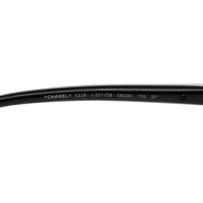 Chanel Acetate Quilted CC Polarized Sunglasses 5328 Black 8 of 10