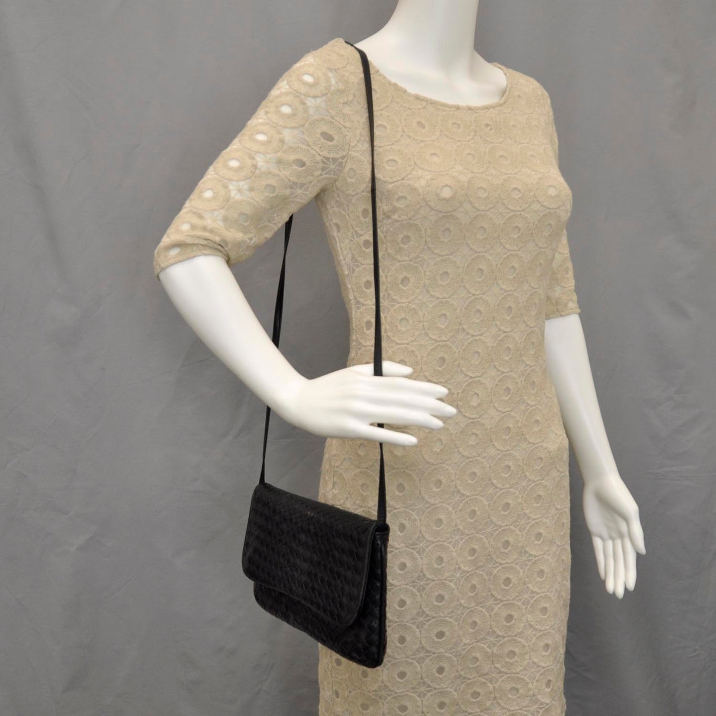 Vintage Woven Bag Black