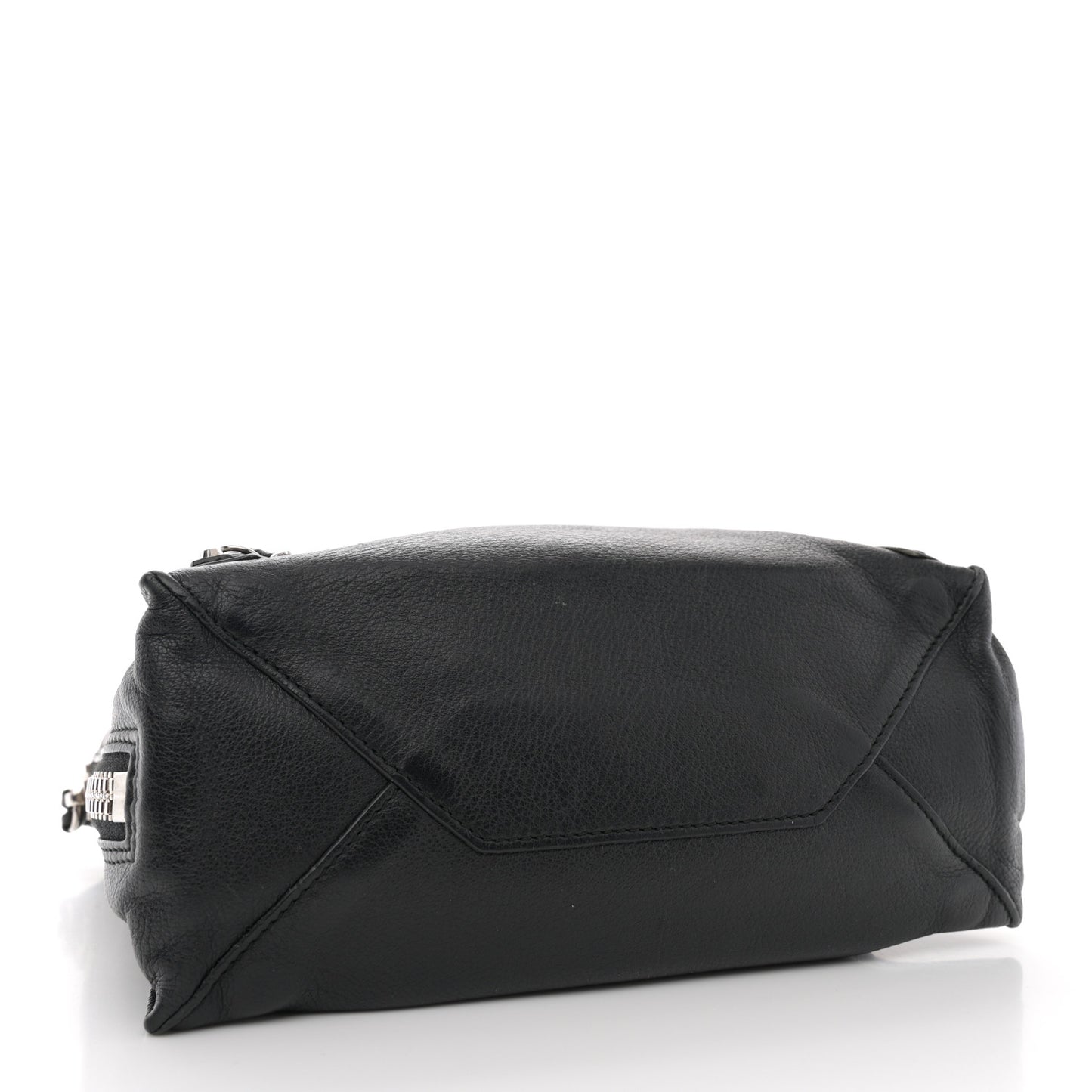 Calfskin Papier Mini A4 Zip Around Tote Black