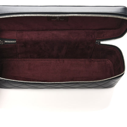Chanel Lambskin Quilted Watch Case Black 5 of 10