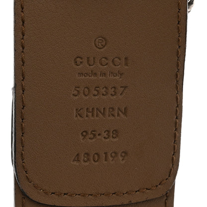 Gucci GG Supreme Monogram Suede Dionysus 40mm Belt 95 38 Beige Taupe 5 of 8