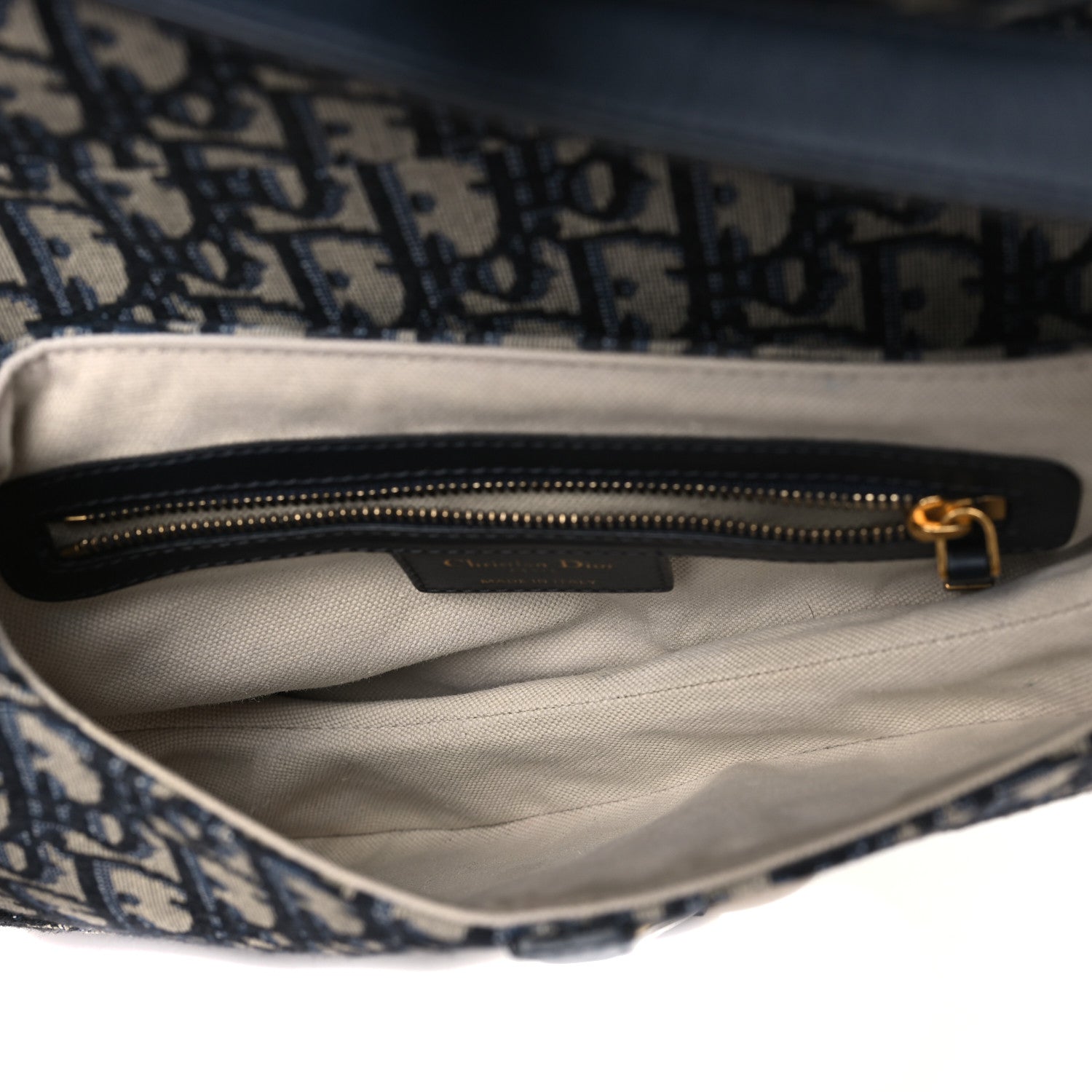 Christian Dior CHRISTIAN DIOR Oblique Saddle Bag Blue 5 of 9