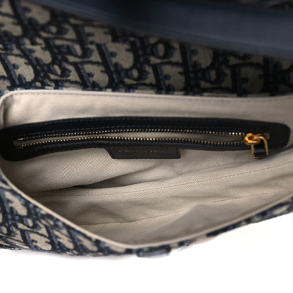 Christian Dior CHRISTIAN DIOR Oblique Saddle Bag Blue 5 of 9