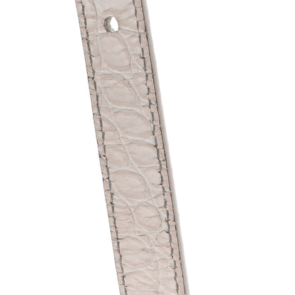 Balenciaga Shiny Calfskin Crocodile Embossed Small Hourglass Sling Shoulder Bag White 13 of 17
