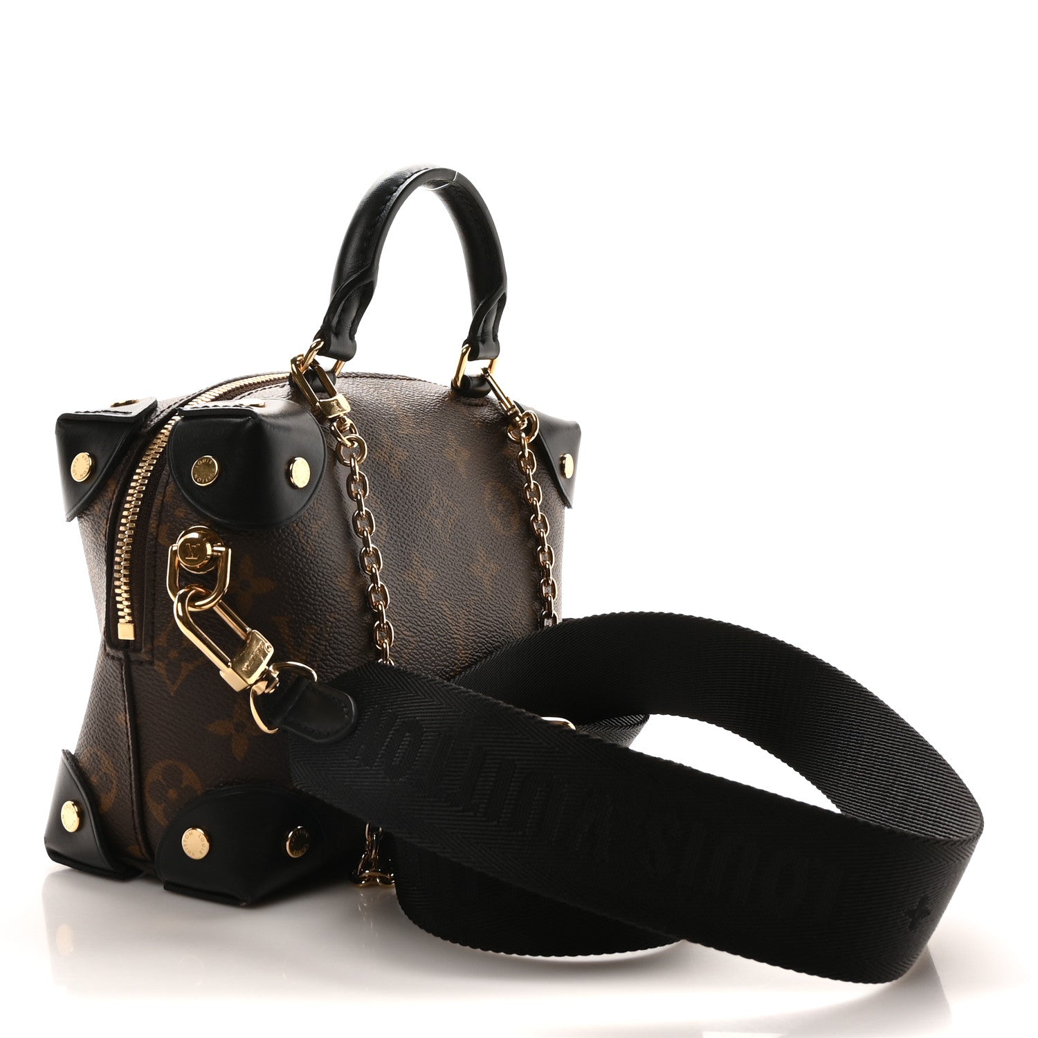 Louis Vuitton Monogram Petite Malle Souple Black 3 of 9