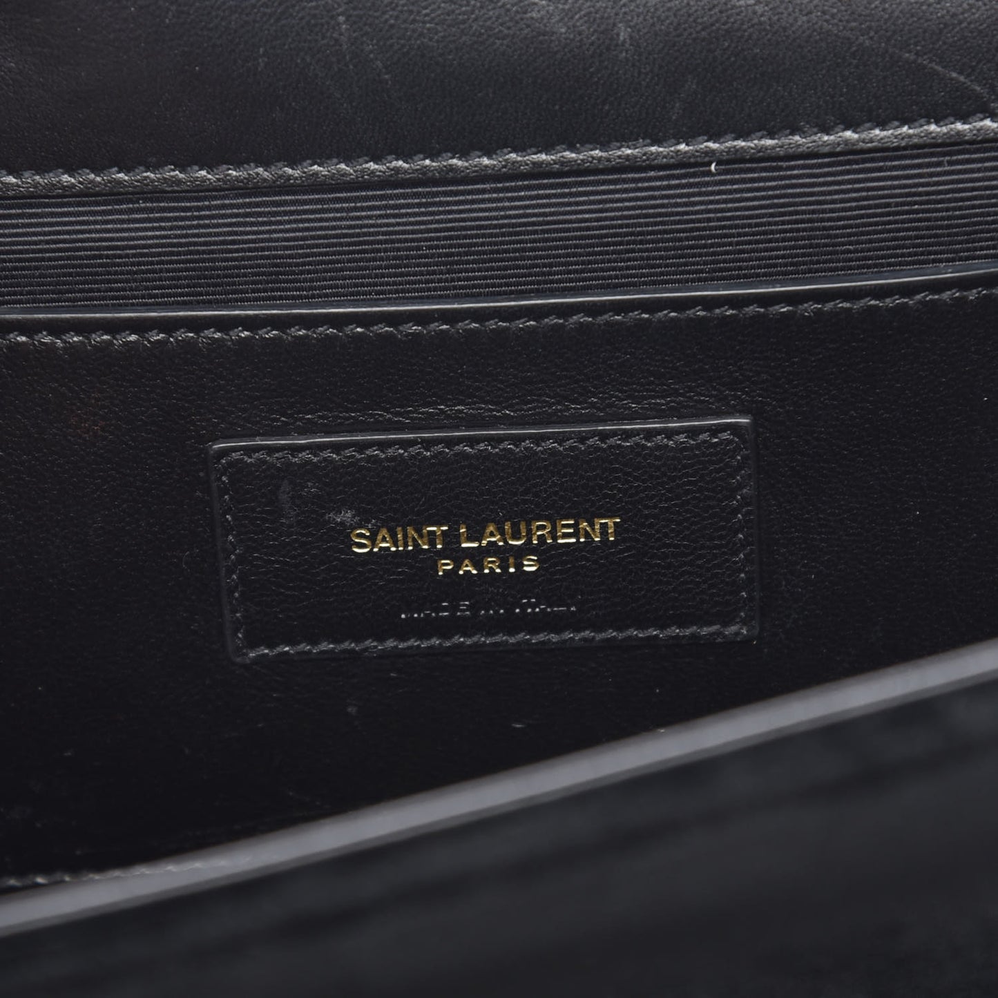 Velvet Medium Monogram Kate Tassel Shoulder Bag Black
