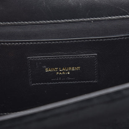 Saint Laurent Velvet Medium Monogram Kate Tassel Shoulder Bag Black 6 of 16