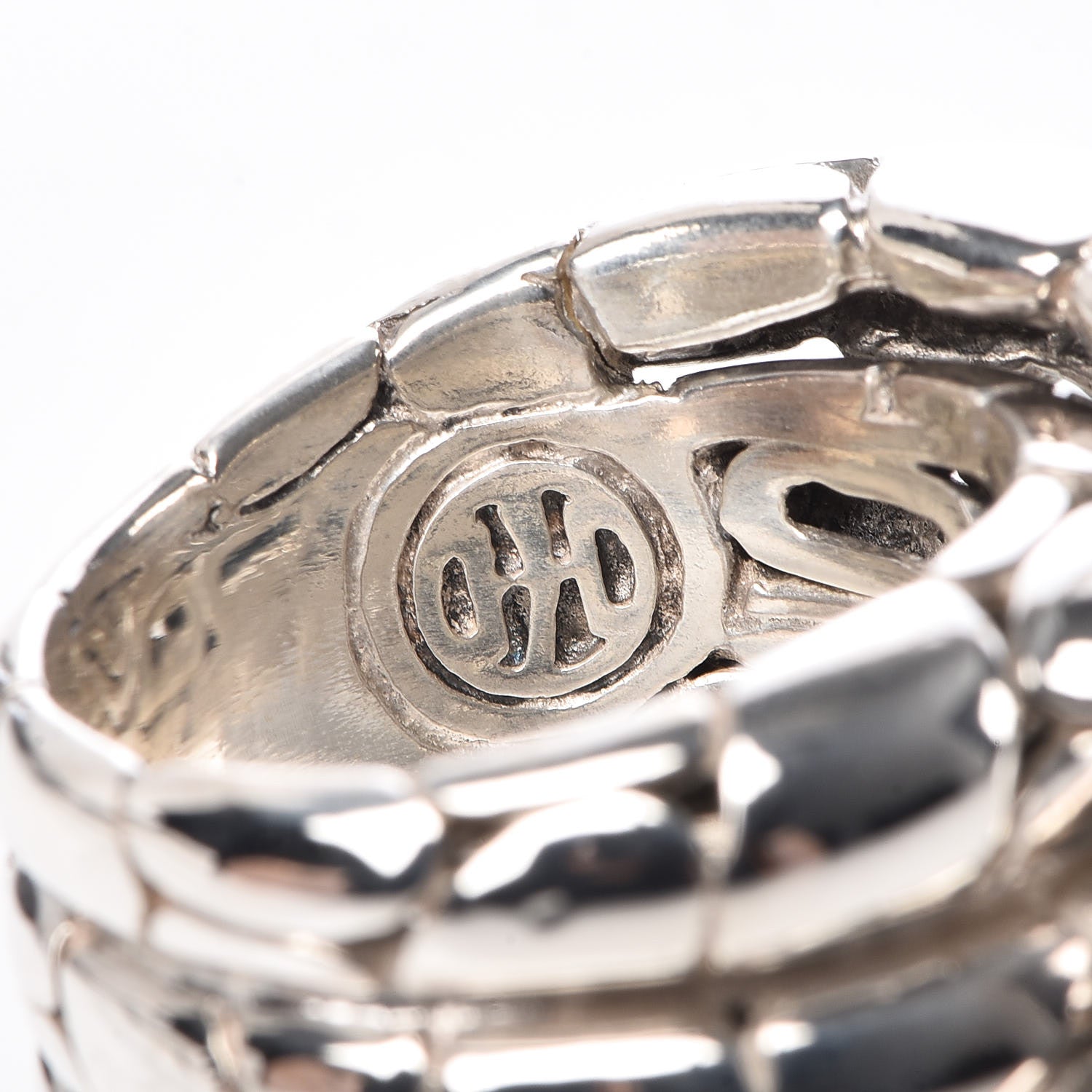 John Hardy Sterling Silver Kali Twist Ring 55 7.25 5 of 6